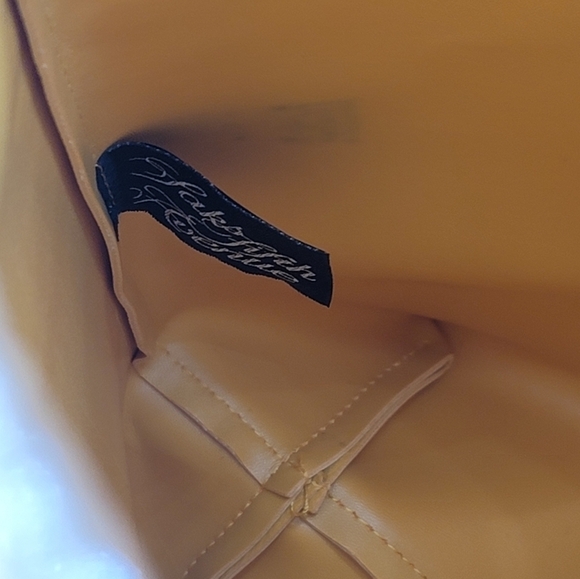 Saks Fifth Avenue Yellow PVC Tote NEW #1063 - Picture 10 of 10